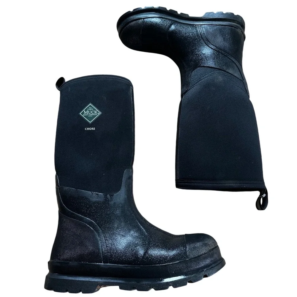 Muck Boot Company Chore Black Tall Work Boots Men's 12